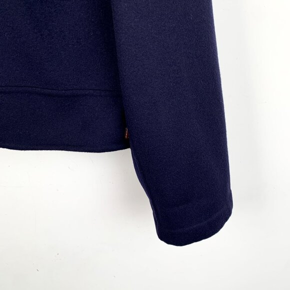 Celine Dark Blue Cashmere Hooded Jacket With Gold Button Details & Drawstring - Picture 4 of 8